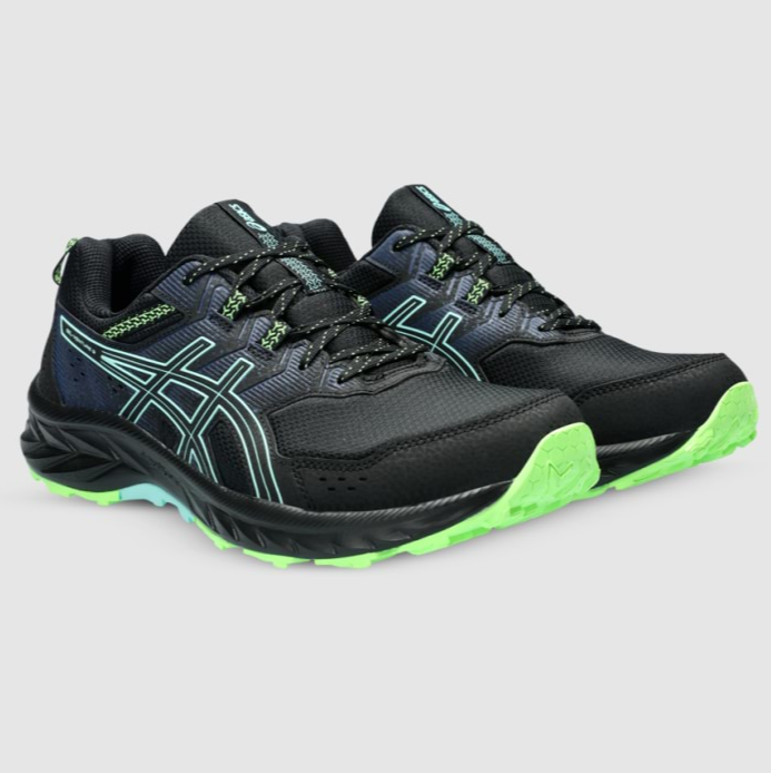 ASICS MENS GEL-VENTURE 9  BLACK / ILLUMINATE MINT [SZ:8]