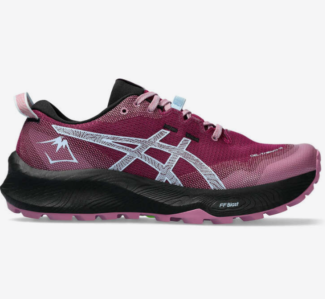 ASICS WOMENS GEL-TRABUCO 12 BLACKBERRY / LIGHT BLUE [SZ:7]