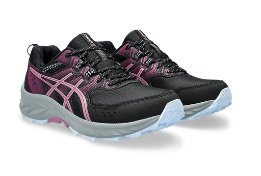 ASICS WOMENS GEL-VENTURE 9 BLACK / SOFT BERRY [SZ:7]