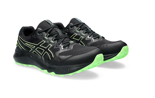 ASICS MENS GEL-SONOMA 7  BLACK / ILLUMINATE GREEN [SZ:8]