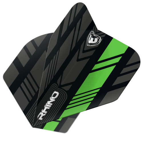 WINMAU RHINO EXTRA THICK STD FLIGHTS - 193 BLACK & GREEN