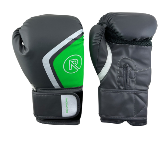 RINGMASTER ULTRA GLOVES GREEN GRAY WHITE [WT:14OZ]